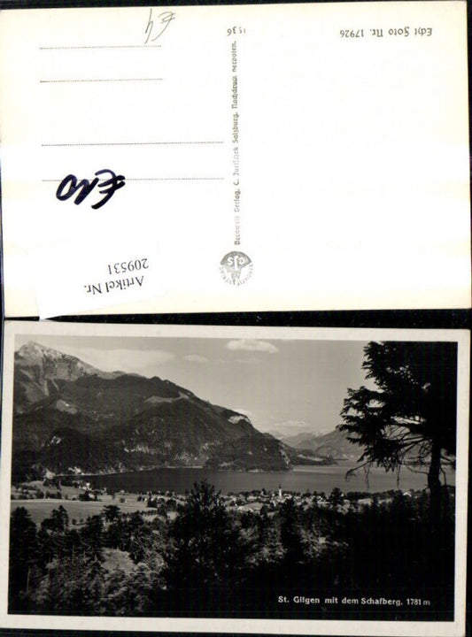 209531,St Gilgen m. d. Schafberg Wolfgangsee