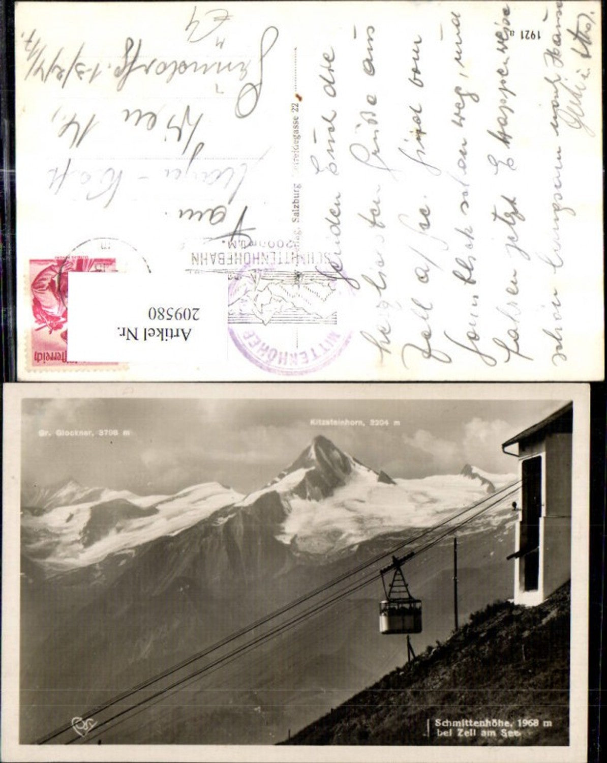 209580,Schmittenhöhe b. Zell a. See Seilbahn Gondel