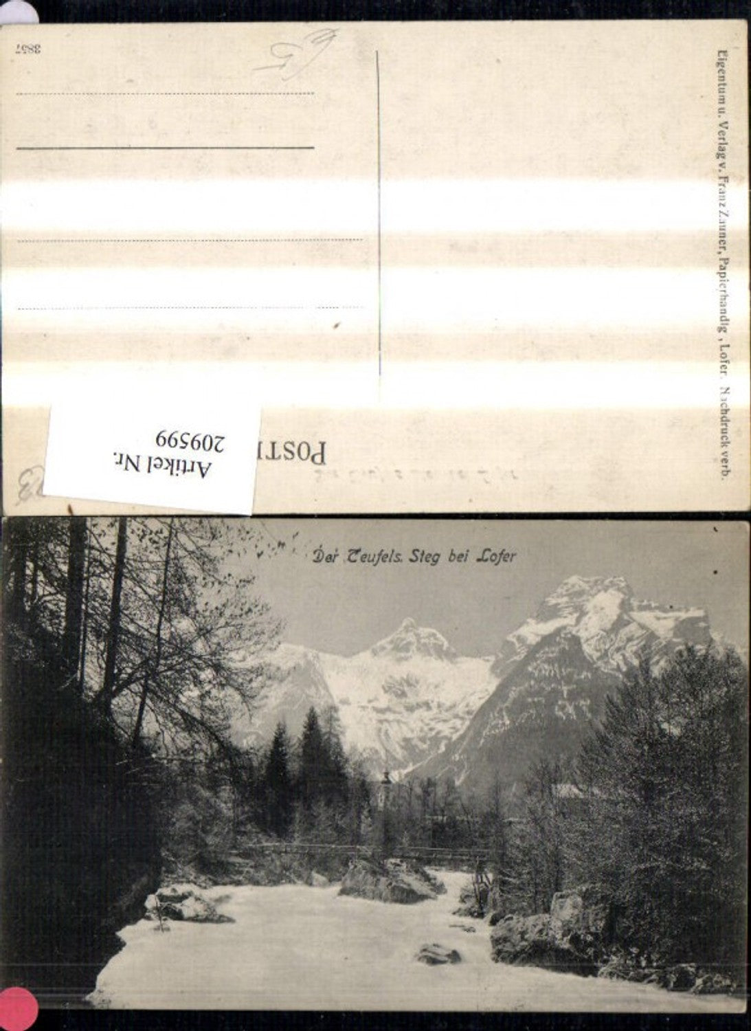 209599,Der Teufelssteg Teufels Steg b. Lofer Brücke