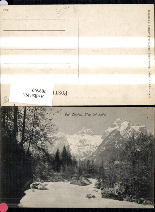 209599,Der Teufelssteg Teufels Steg b. Lofer Brücke