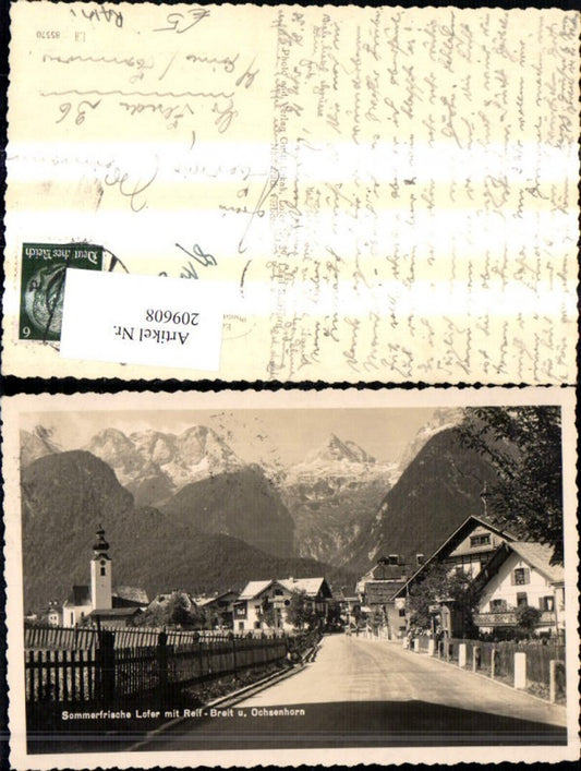209608,Lofer m. Reif-Breit u. Ochsenhorn Strassenansicht