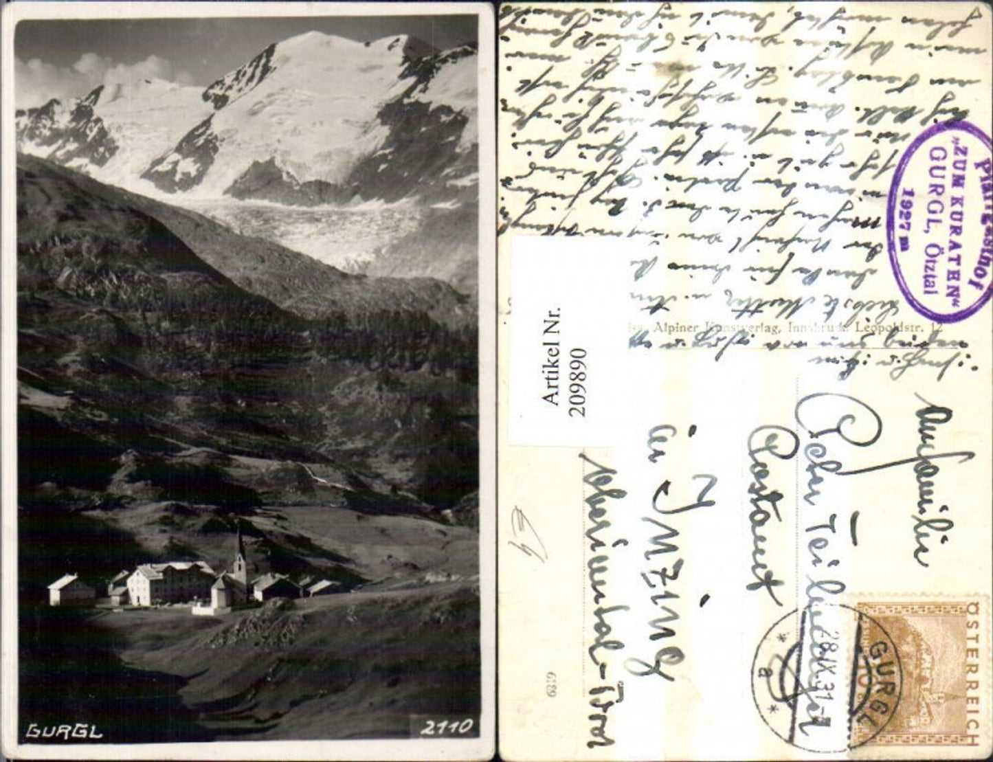 Alte Ansichtskarte – Old Postcard