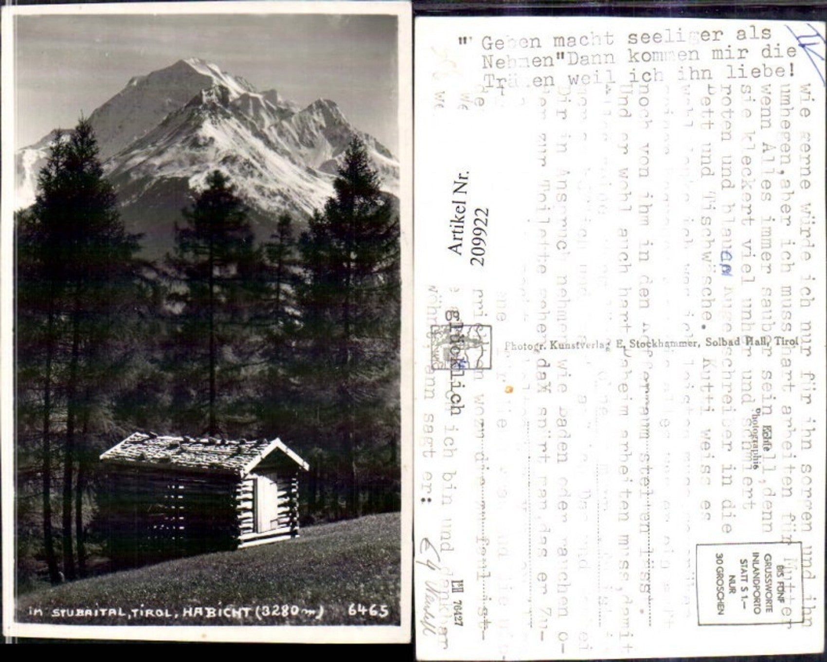 Alte Ansichtskarte – Old Postcard