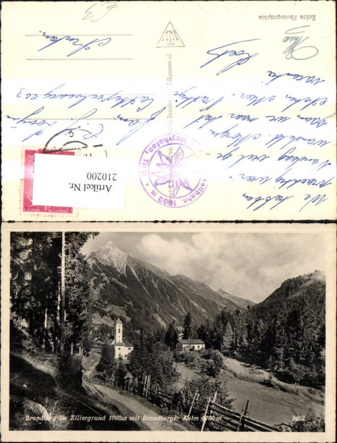 Alte Ansichtskarte – Old Postcard