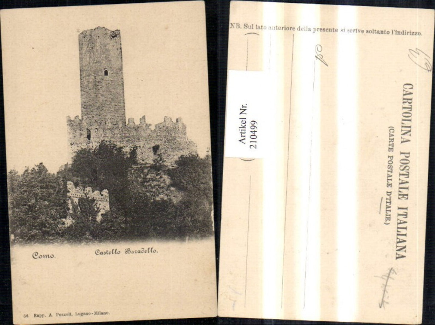 210499,Lombardia Como Castello Baradello Burg