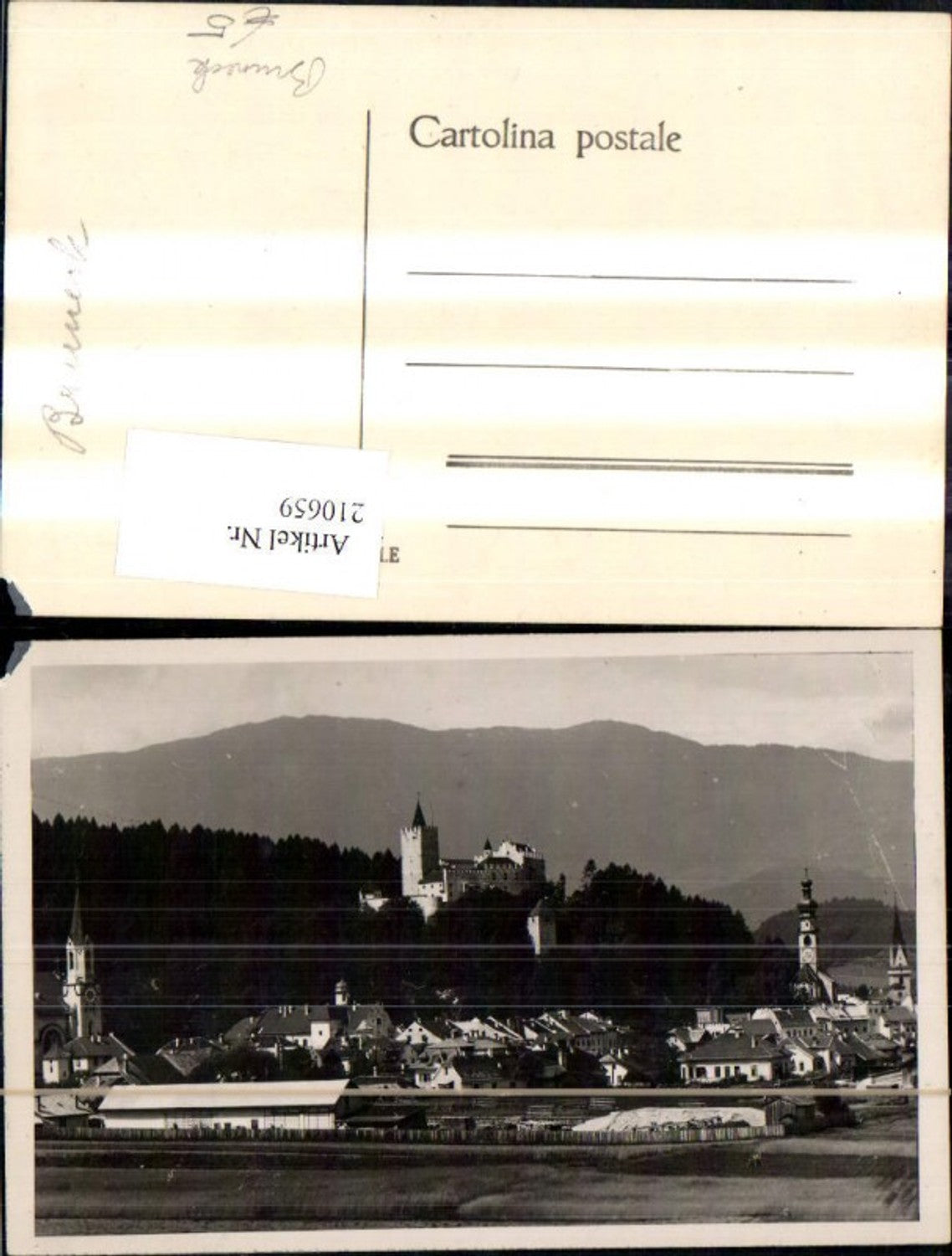 210659,Trentino Foto Ak Bruneck Brunico m. Burg