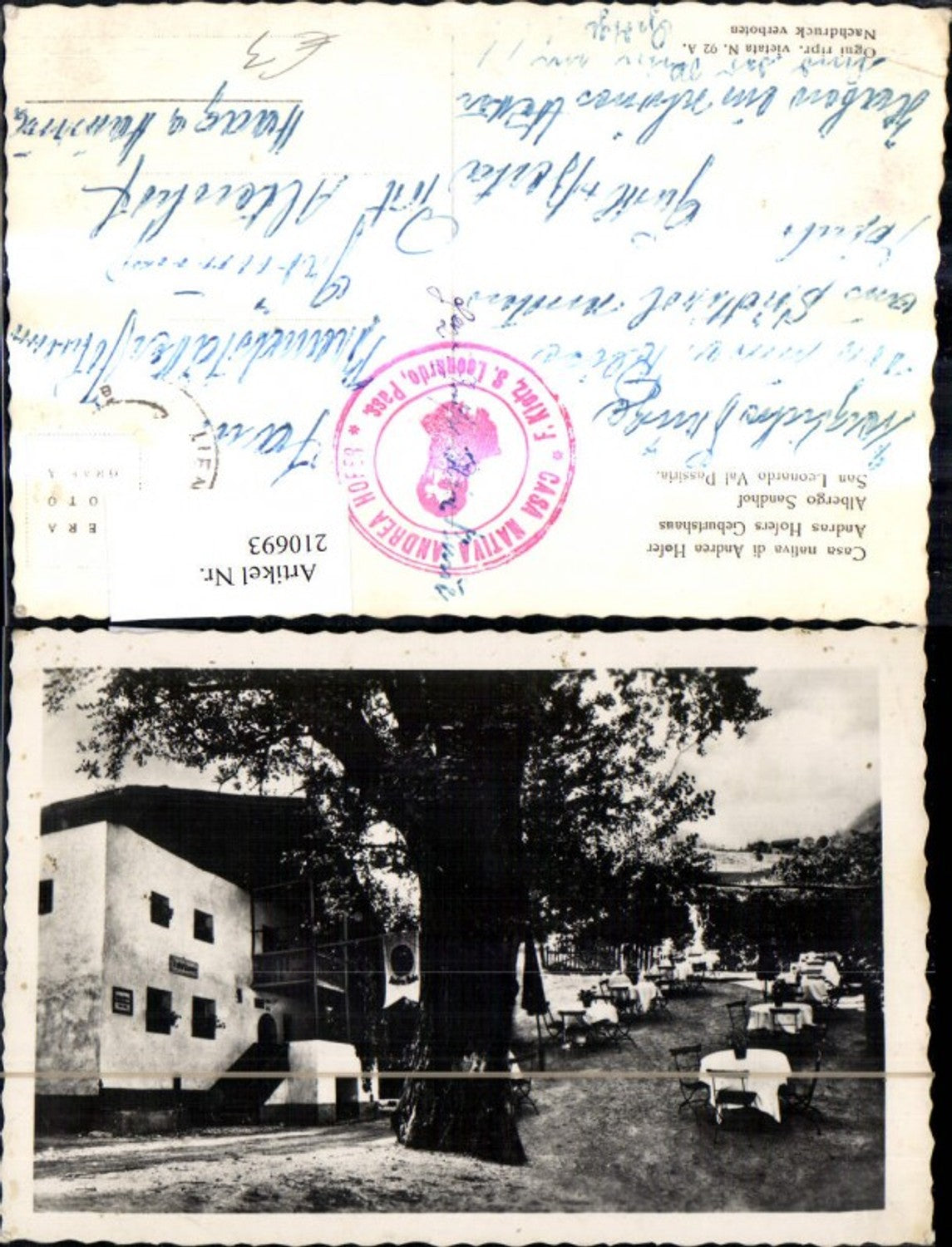 Alte Ansichtskarte – Old Postcard