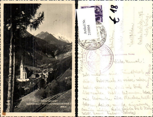 210804,Foto Ak Heiligenblut m. Grossglockner Hochalpenstrasse