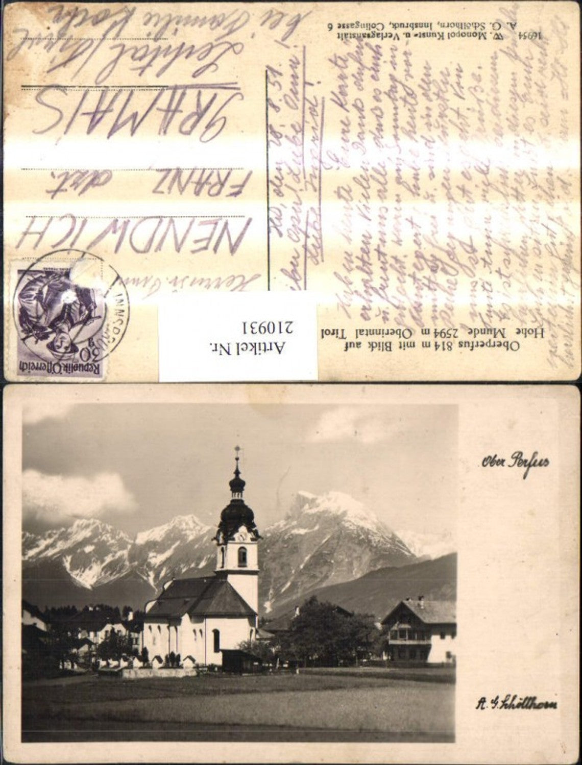 Alte Ansichtskarte – Old Postcard