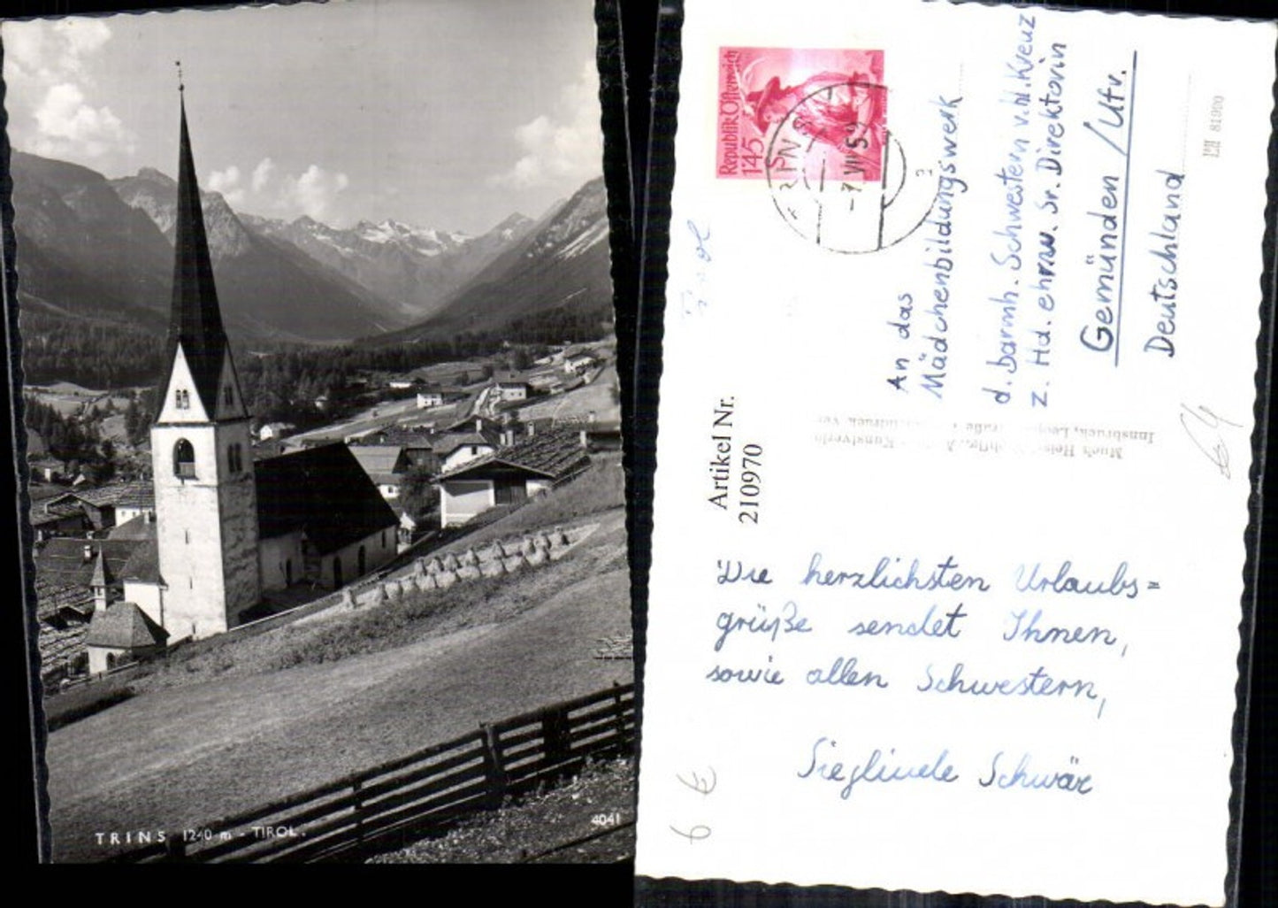 Alte Ansichtskarte – Old Postcard
