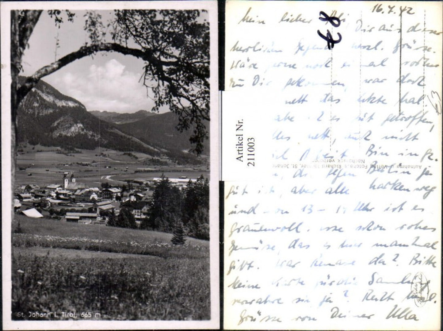 Alte Ansichtskarte – Old Postcard