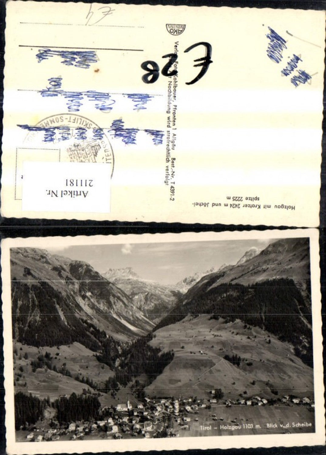 Alte Ansichtskarte – Old Postcard