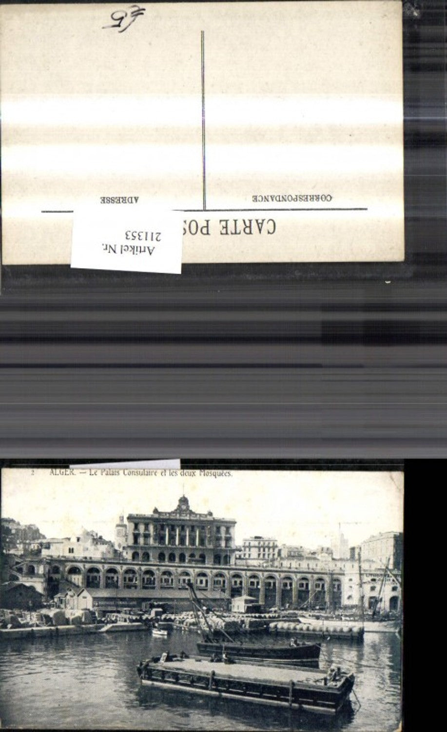 211353,Algerien Alger Le Palais Consulaire et les deux Mosquees