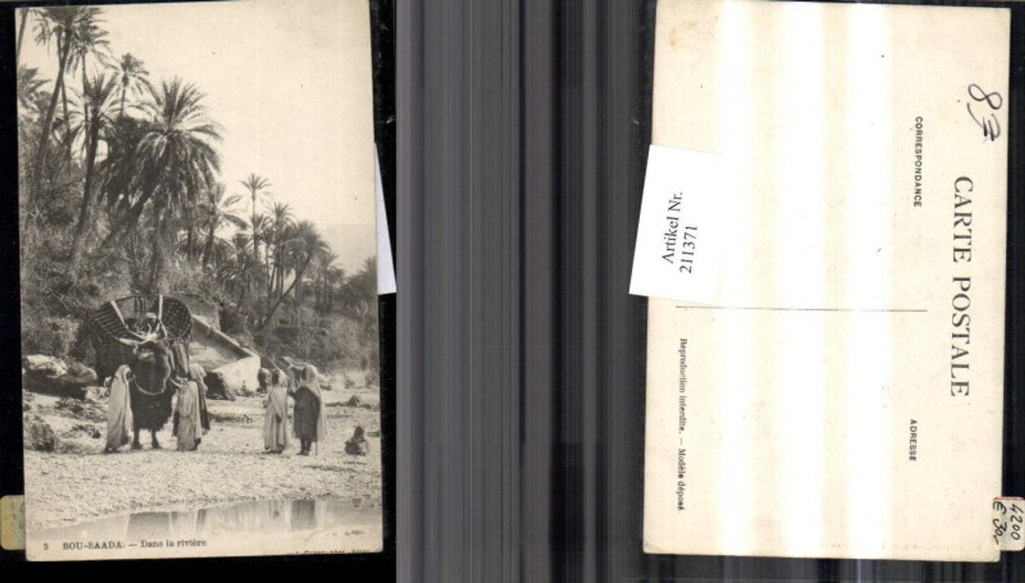 211371,Algerien Bou Saada Dans la riviere Kamel