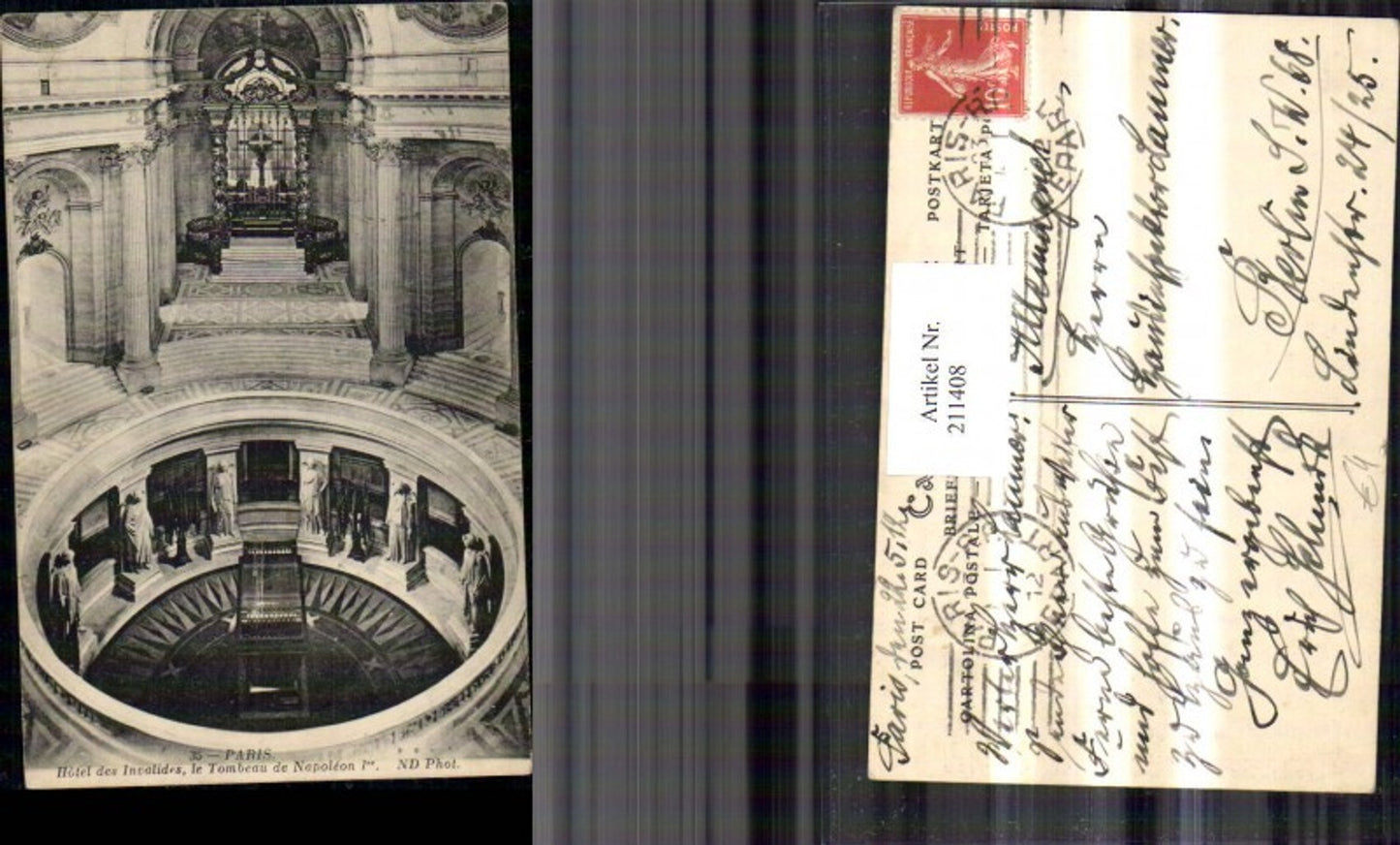 211408,Paris Hotel des Invalides le Tombeau de Napoleon Innenansicht