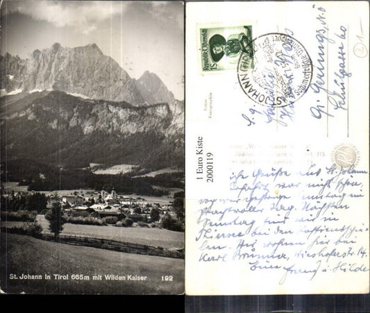 2000119,St Johann i. Tirol Teilansicht m. Wilden Kaiser