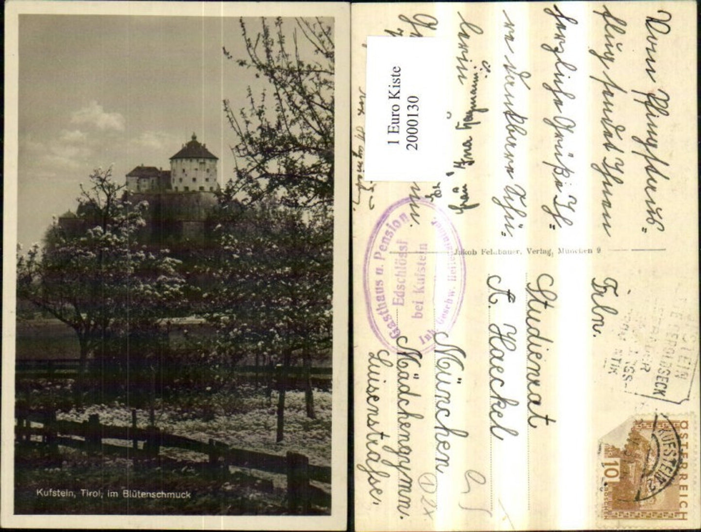 2000130,Kufstein im Blütenschmuck Festung Partie