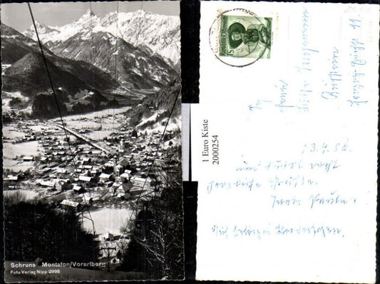 2000254,Schruns Totale Montafon Vorarlberg Sessellift