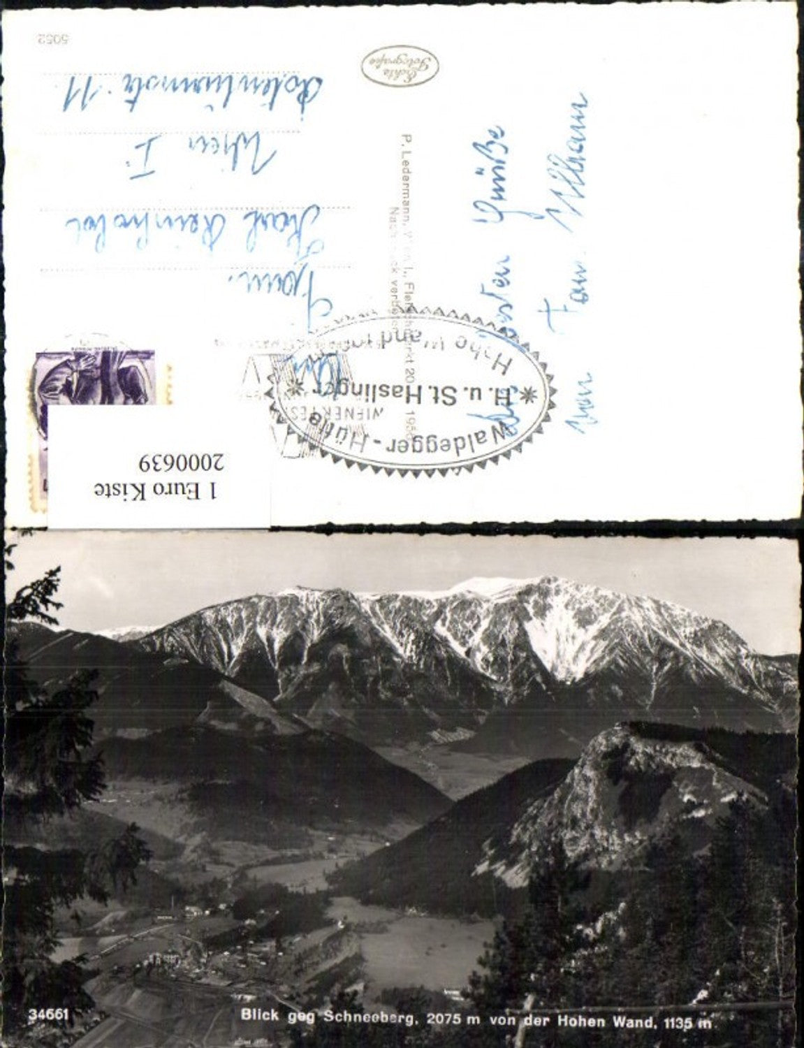 2000639,Blick geg. Schneeberg v. d. Hohen Wand