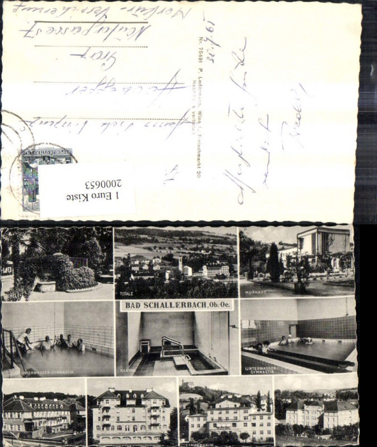 2000653,Bad Schallerbach Mehrbild Ak Kabine Kurhaus Unterwasser Gymnastik