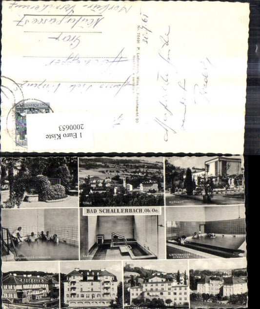 2000653,Bad Schallerbach Mehrbild Ak Kabine Kurhaus Unterwasser Gymnastik