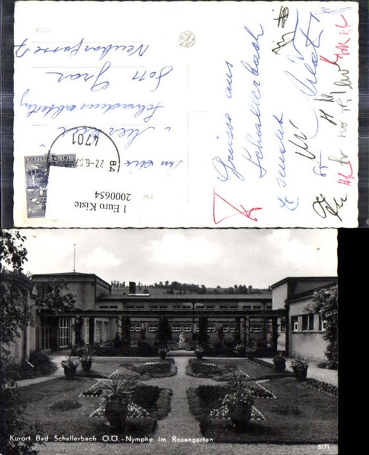 2000654,Bad Schallerbach Nymphe i. Rosengarten