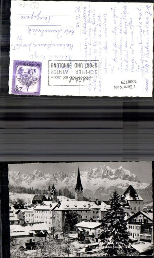 2000779,Kitzbühel Teilansicht geg. Wilden Kaiser Winterbild