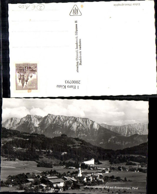 2000793,Passionspieldorf Erl Totale m. Kaisergebirge i. Tirol