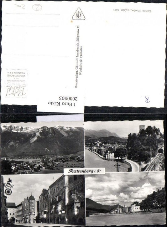 2000803,Rattenberg i. Tirol Totale Partie Straßenansicht Gasthof Mehrbildkarte