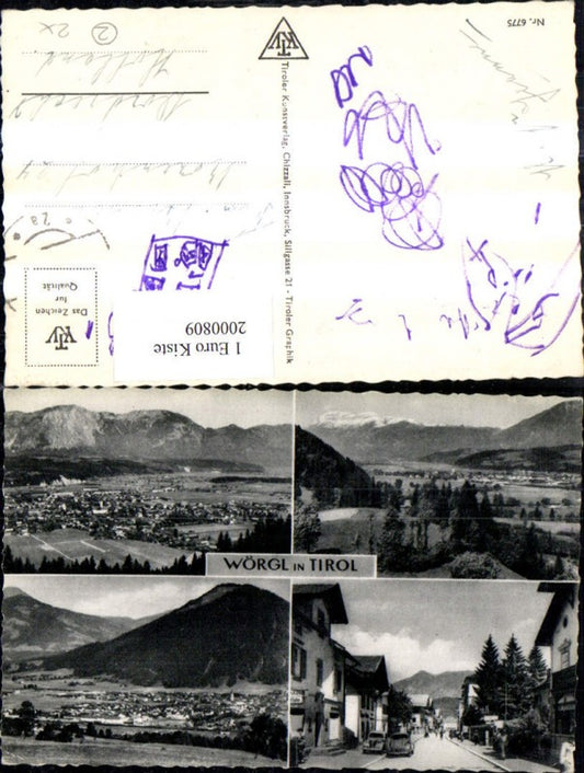 2000809,Wörgl i. Tirol Totale Straßenansicht Mehrbildkarte