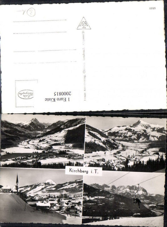 2000815,Kirchberg i. Tirol Totale Sessellift Winterbilder Mehrbildkarte