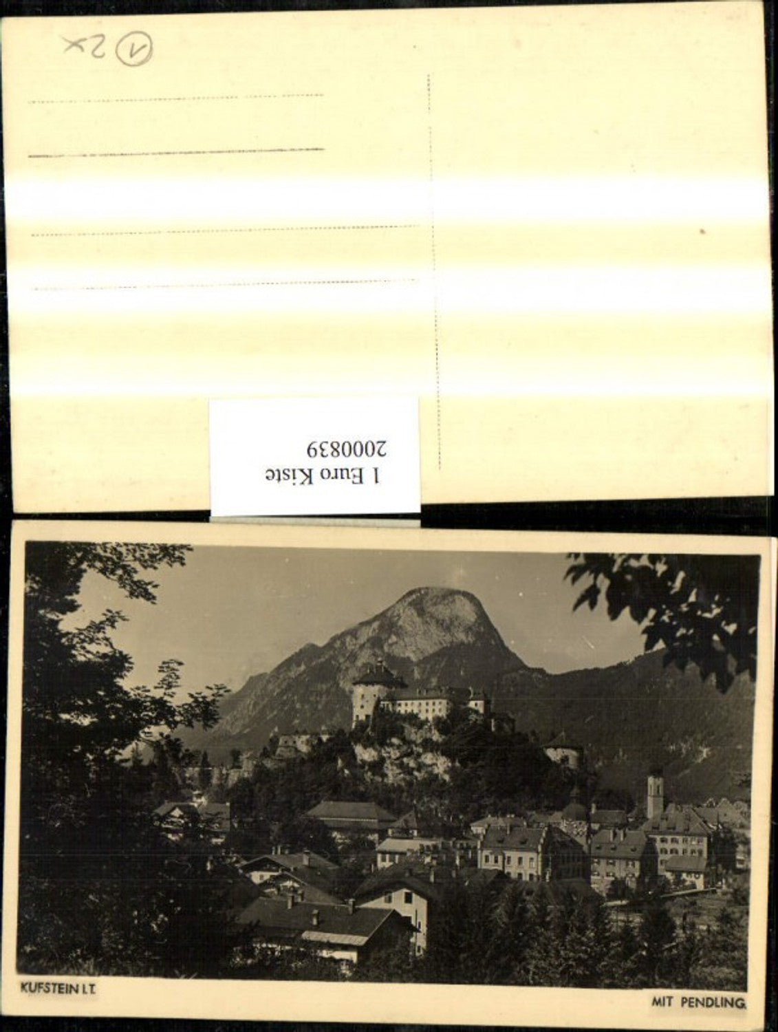 2000839,Kufstein i. Tirol Teilansicht m. Pendling u. Festung