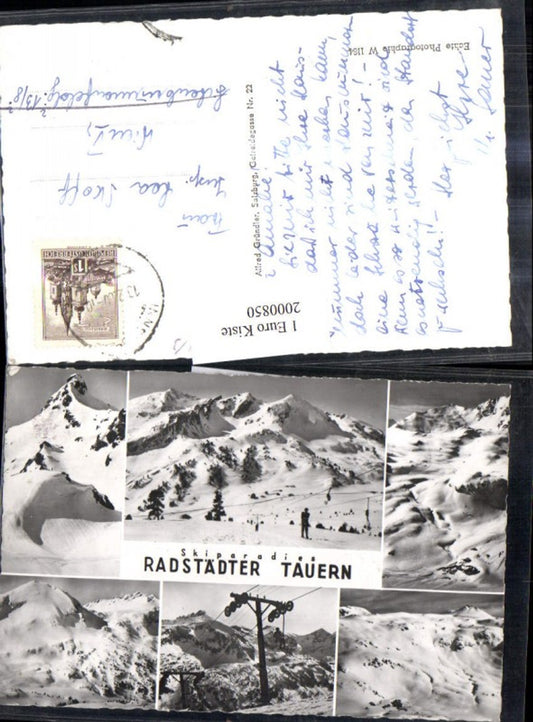 2000850,Radstädter Tauern Skipiste Schlepplift Sessellift Winterbilder Mehrbildkarte