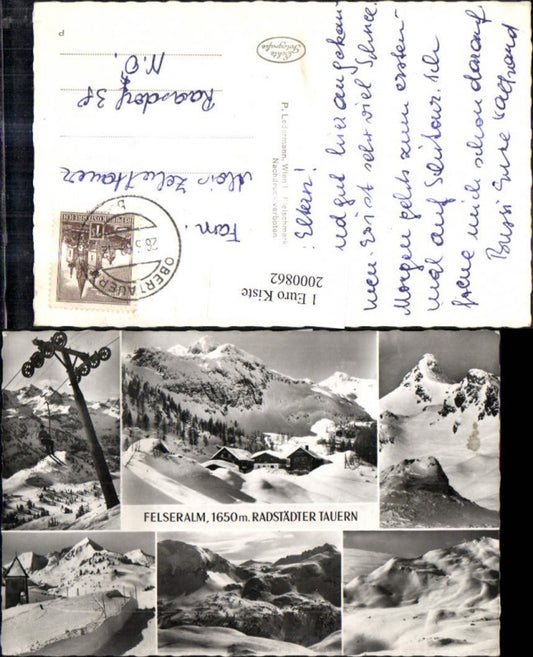 2000862,Felseralm Radstädter Tauern Sessellift Skipiste Winterbilder Mehrbildkarte