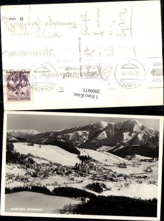2000875,Mariazell Totale i. d. Steiermark Winterbild
