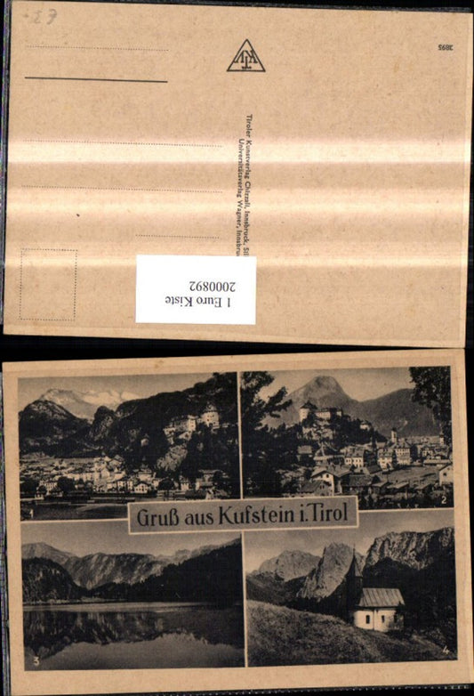 2000892,Gruß aus Kufstein i. Tirol Totale Festung See Antonius-Kapelle Mehrbildkarte