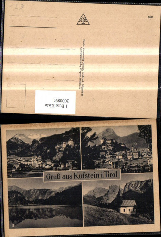 2000894,Gruß aus Kufstein i. Tirol Totale Festung See Antonius-Kapelle Mehrbildkarte