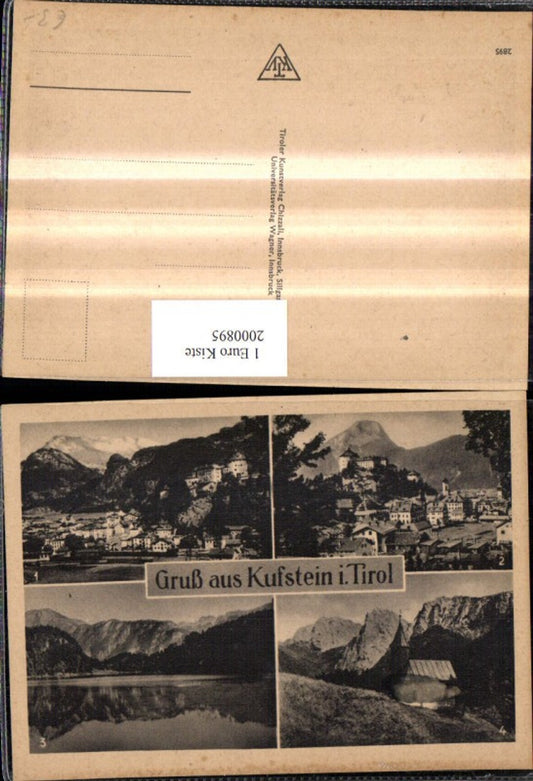 2000895,Gruß aus Kufstein i. Tirol Totale Festung See Antonius-Kapelle Mehrbildkarte