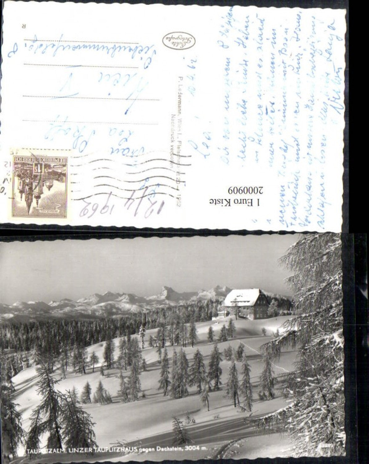 2000909,Tauplitzalm Linzer Tauplitzhaus geg. Dachstein Winterbild