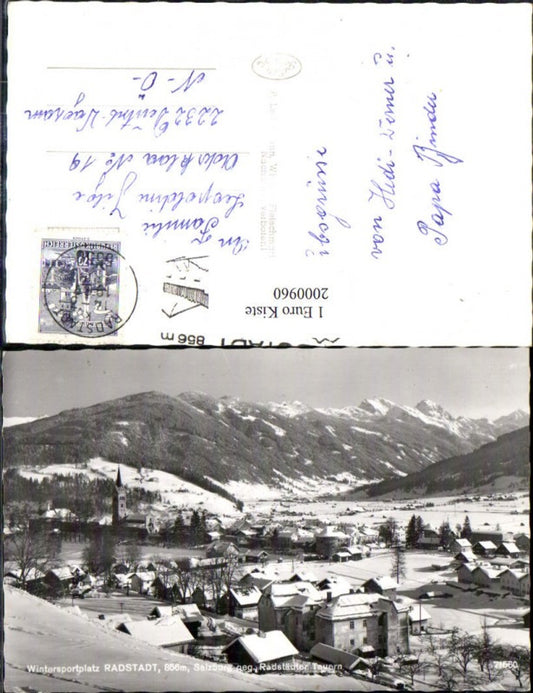 2000960,Radstadt Totale in Salzburg geg. Radstädter Tauern Winterbild