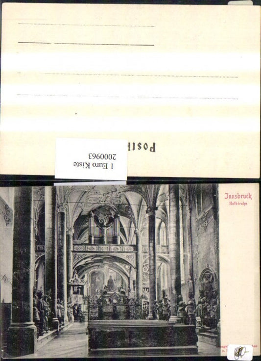 2000963,Innsbruck Hofkirche Kirche Innenansicht