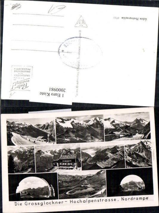 2000981,Großglockner Hochalpenstraße Nordrampe Straßenansichten Edelweißhütte Mehrbildkarte