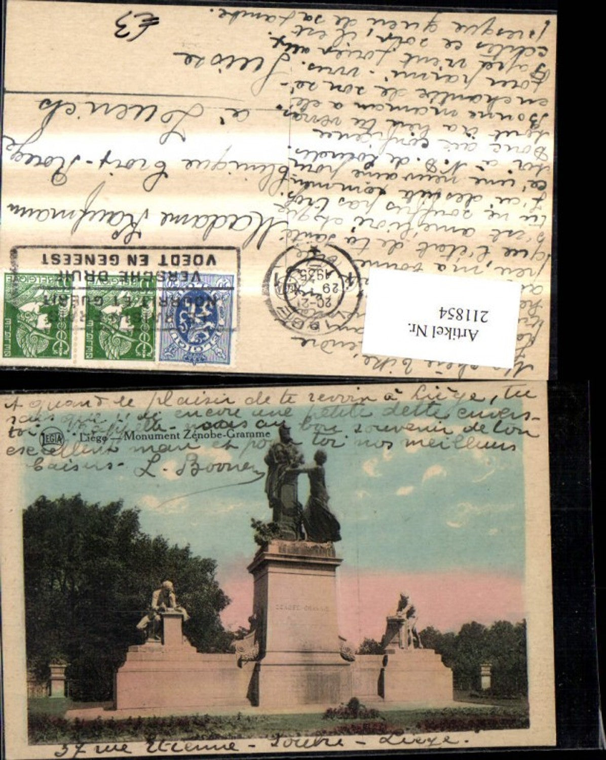 211854,Liege Monument Zenobe-Gramme Denkmal