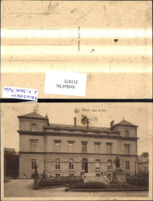 211875,Arlon Hotel de Ville m. Denkmal