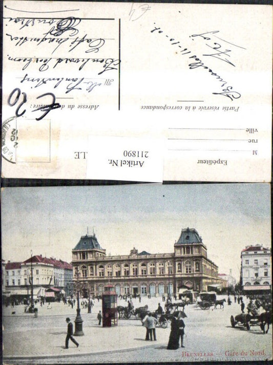 211890,Bruxelles Brüssel Gare du Nord Straßenansicht