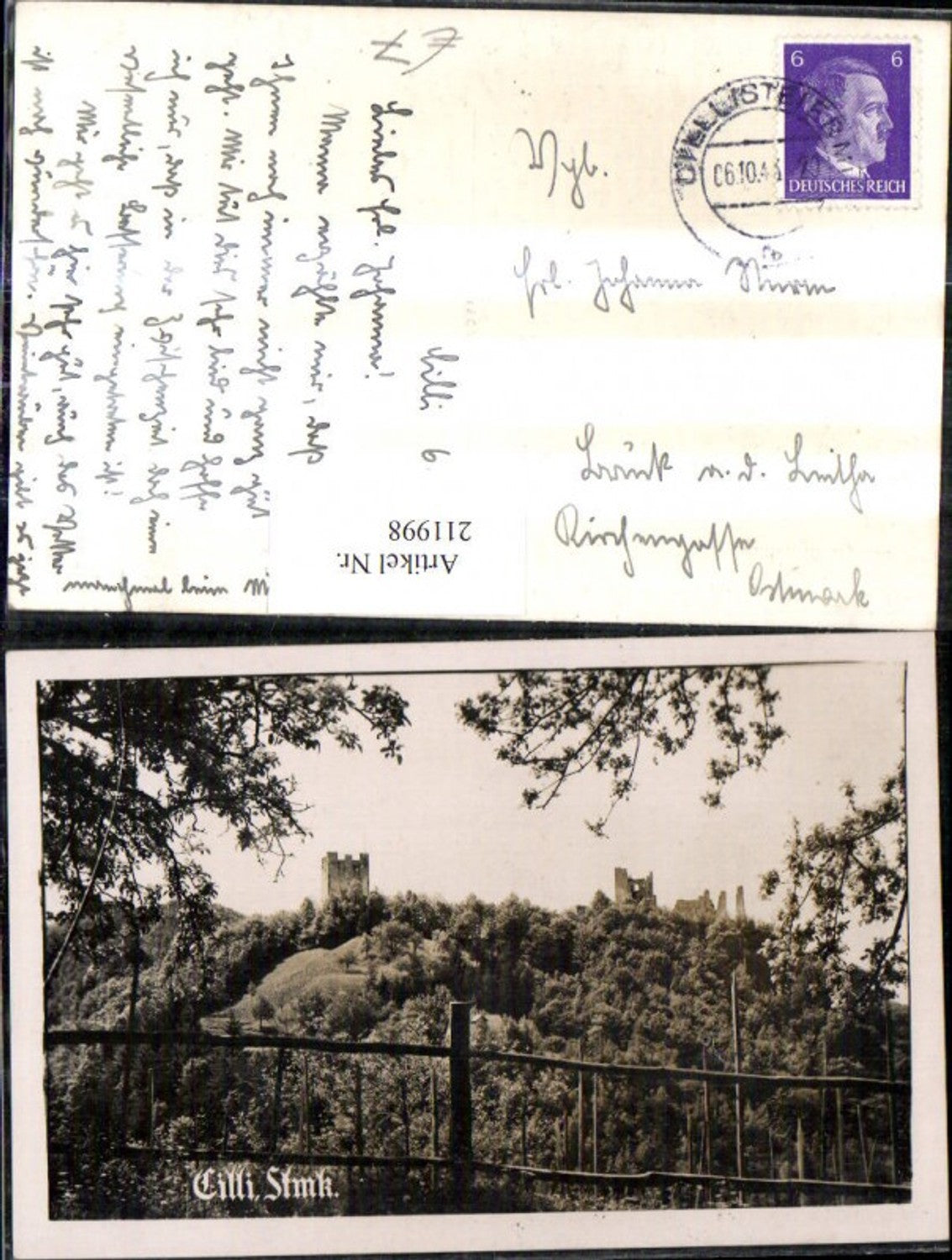 211998,Cilli Burg Burgruine Partie