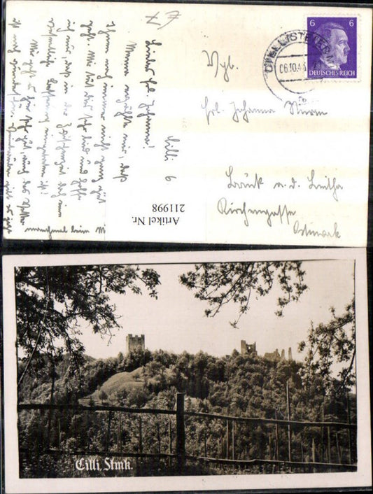 211998,Cilli Burg Burgruine Partie