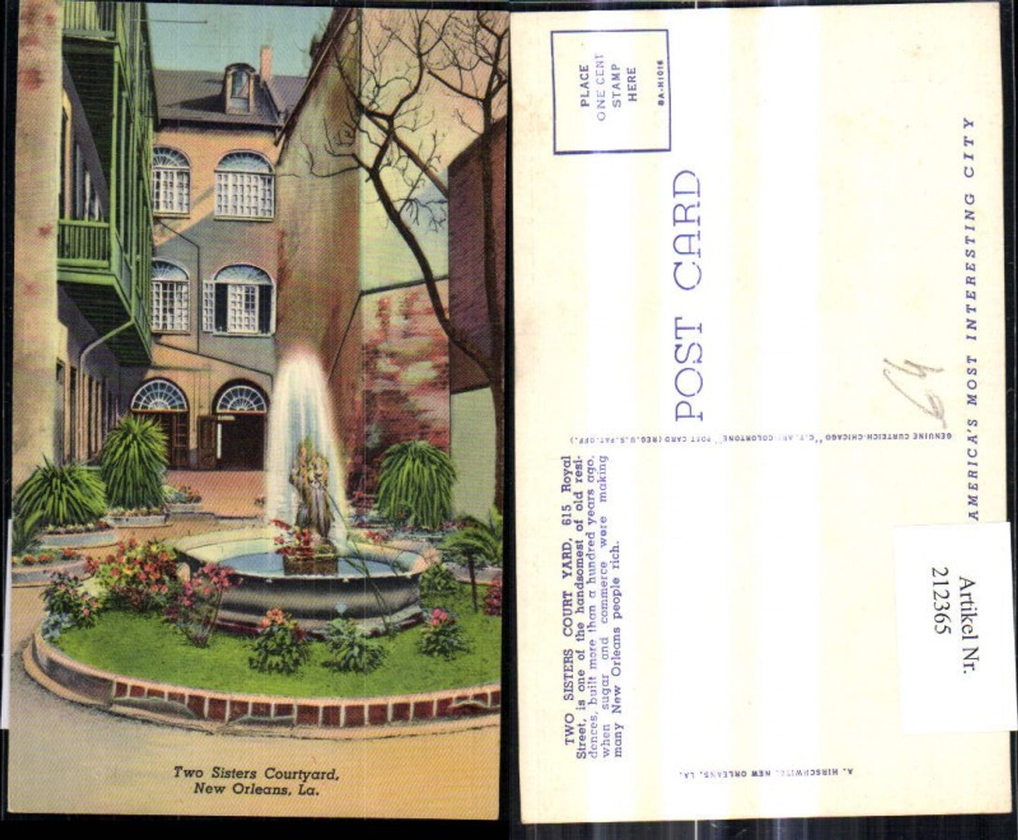 Alte Ansichtskarte – Old Postcard