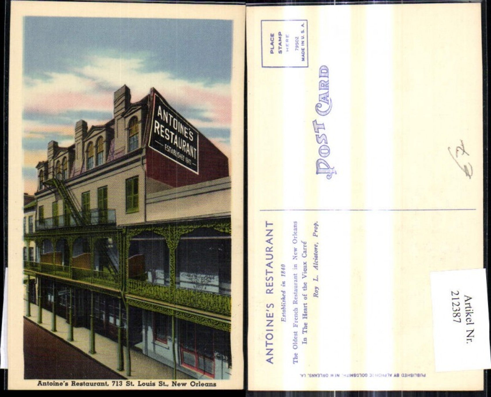 Alte Ansichtskarte – Old Postcard