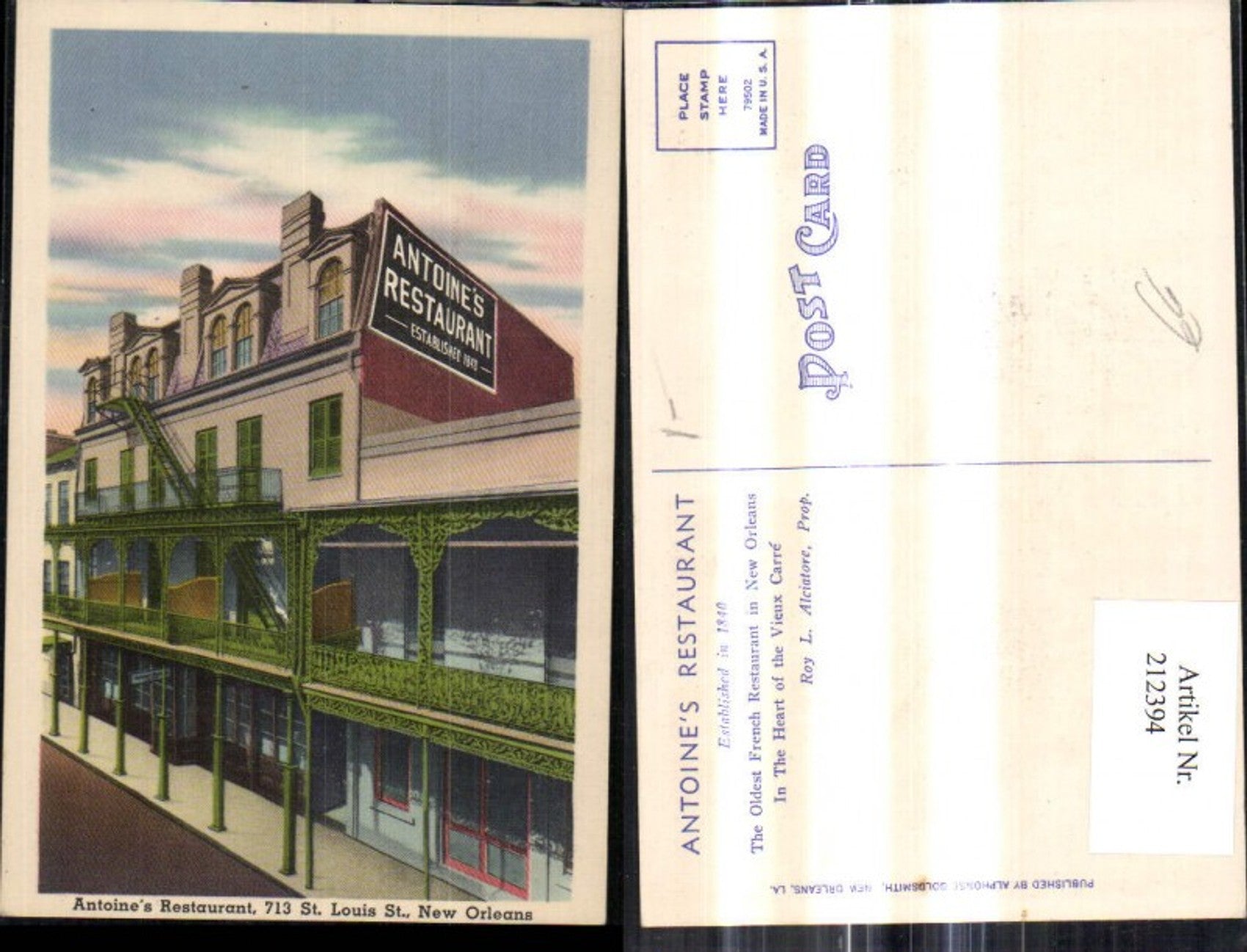 Alte Ansichtskarte – Old Postcard